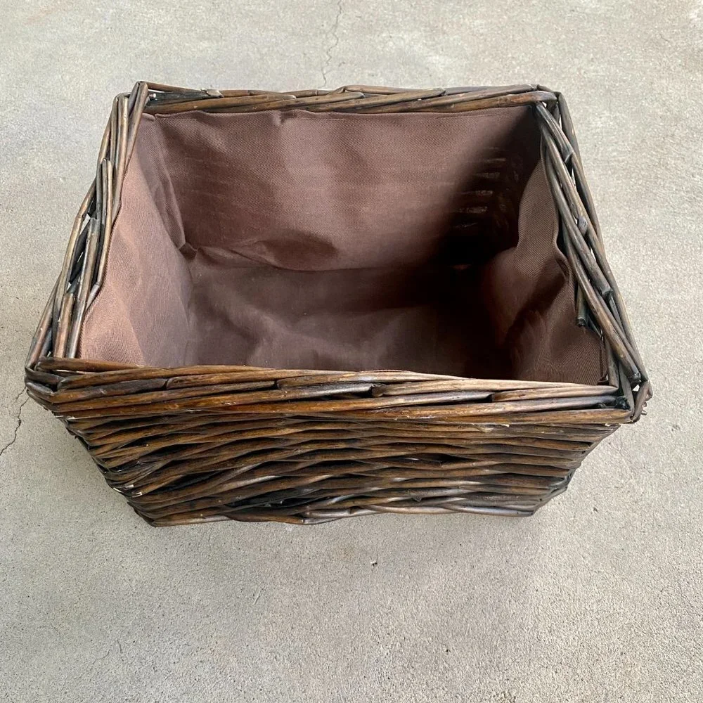 Natural Brown Wicker Storage Basket